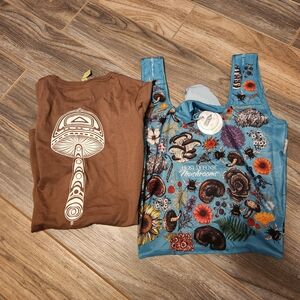 Kids Mushroom Graphic Tank Top - Blue